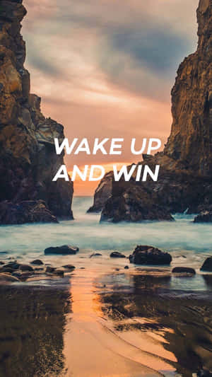 Sunrise Motivation Beach Cliffs Wallpaper