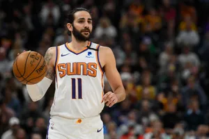 Suns Ricky Rubio Focus Shot Wallpaper