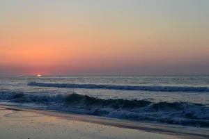 Sunset At Beach In South Carolina Wallpaper