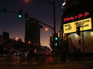 Sunset Boulevard Nighttime Wallpaper