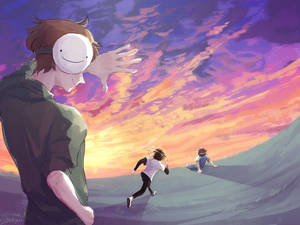 Sunset Dream Minecraft Wallpaper