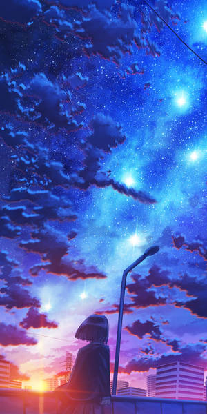 Sunset Galaxy Sky Wallpaper