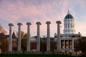 Sunset Over Missouri University Of Science And Technology Wallpaper