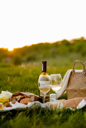 Sunset Picnic Scene.jpg Wallpaper