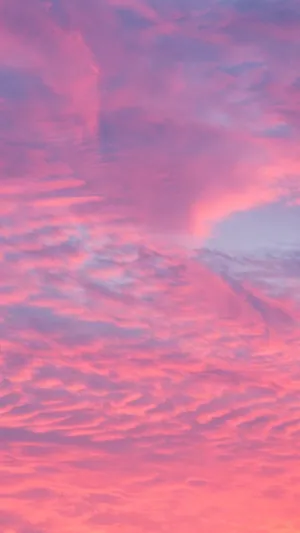 Sunset Pink And Blue Aesthetic Wallpaper
