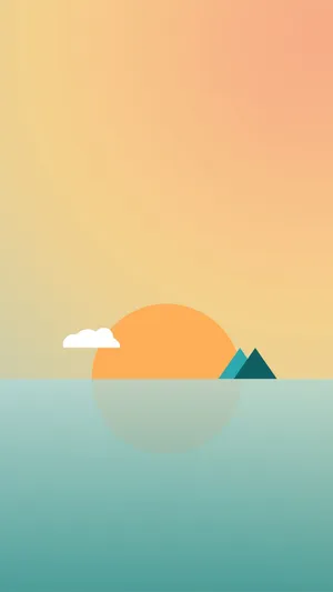 Sunset Simple Iphone Wallpaper
