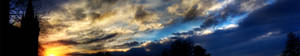 Sunset Sky Silhouettes Wallpaper