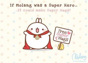 Super Hero Molang Wallpaper