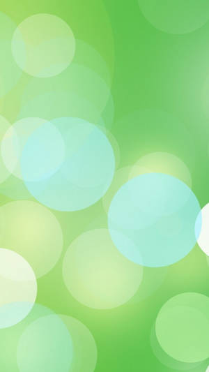 Super Light Green Bokeh Phone Wallpaper