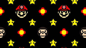 Super Mario Bape Logo Wallpaper