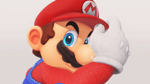 Super Mario Odyssey Mario Fixing Hat Wallpaper