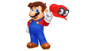 Super Mario Odyssey Mario Twirling Cappy Wallpaper