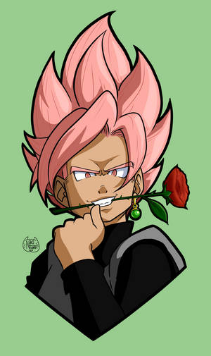 Super Saiyan Rose Black Goku Portrait Wallpaper