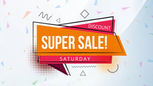 Super Saturday Sales Fever On Festive Items Wallpaper