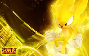 Super Sonic Speeds Through Space Wallpaper