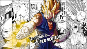 Super Vegito Manga Panel Wallpaper
