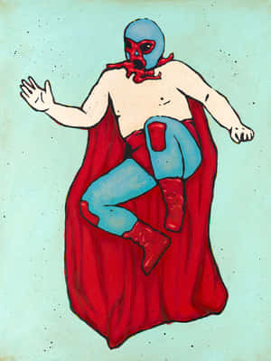 Superhero Artwork Flying Pose Wallpaper