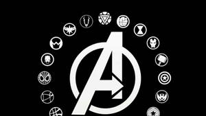 Superhero Icons Avengers Logo Wallpaper