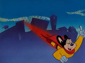 Superhero Mighty Mouse Wallpaper