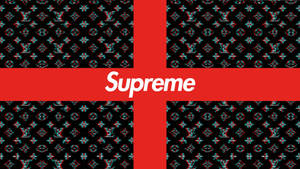 Superior Supreme Logo Textured Black Background Wallpaper