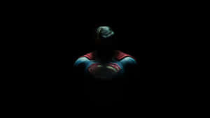 Superman In The Darkness Amoled Desktop Wallpaper