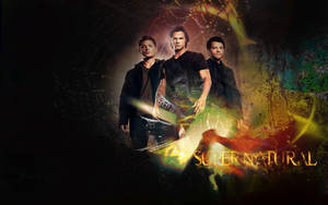 Supernatural Dean, Sam And Castiel Wallpaper
