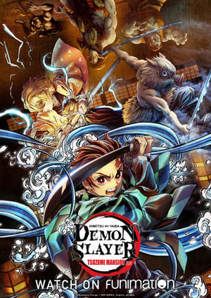 Supernatural Demon Slayer Logo Poster Wallpaper
