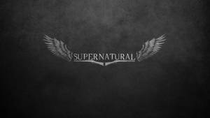 Supernatural Logo With Wings Wallpaper