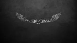 Supernatural Logo With Wings Wallpaper