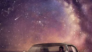 Supernatural Starry Pink Sky Wallpaper