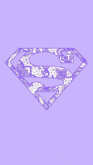 Superwoman Logo With Tribal Patterns Wallpaper