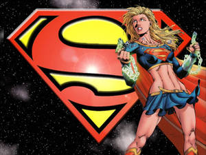 Superwoman With Glowing Chains Wallpaper