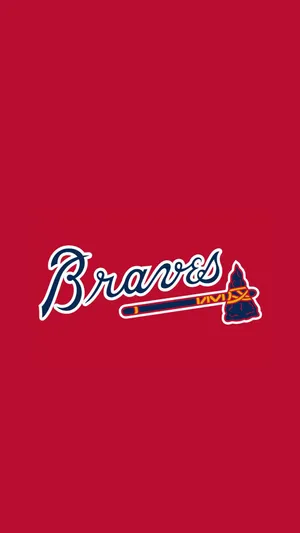 Support Your Team With An Official Atlanta Braves Iphone Wallpaper Wallpaper