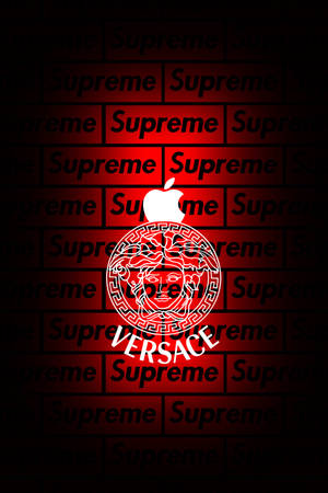 Supreme Aesthetic Apple Versace Wallpaper