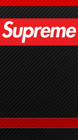 Supreme Brand Pride Displayed On Iphone Wallpaper. Wallpaper