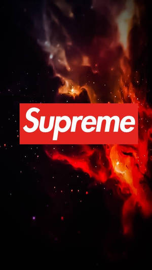 Supreme Burning Night Sky Wallpaper