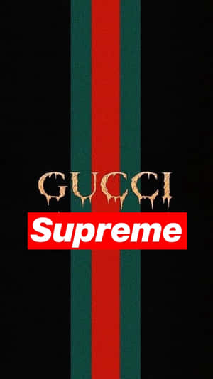 Supreme Gucci- True Luxury For All Wallpaper