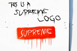 Supreme Logo Graffiti Wallpaper
