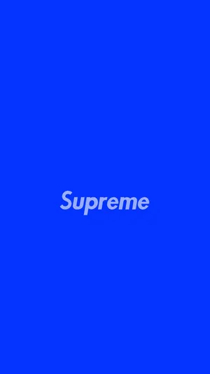 Blue deals supreme wallpaper