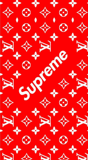 Supreme Logo On A Textured Background Wallpaper