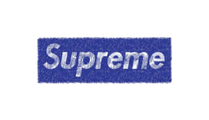 Supreme Logo On A White Background Wallpaper