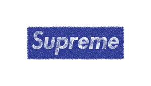 Blue 2025 supreme logo