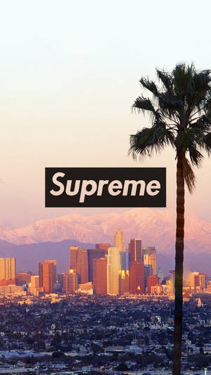 Supreme Los Angeles Skyline Wallpaper