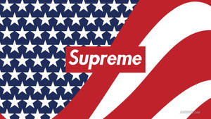 Supreme Usa Flag Wallpaper