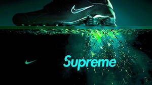 Supreme With Black Nike Wallpaper