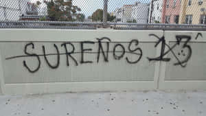 Sureños13 Graffition Wall Wallpaper