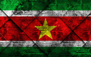 Suriname Flag Wallpaper
