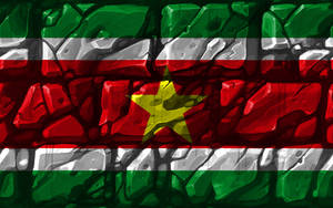 Suriname Flag Illustration Wallpaper