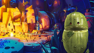 Surprised Pickle From Cloudy With A Chance Of Meatballs 2 Wallpaper