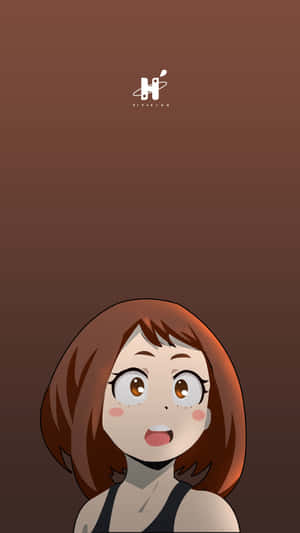 Surprised Uraraka Aesthetic Wallpaper